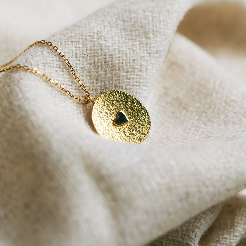 Necklace "Little heart" (18k gold)