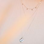 Long necklace "Grandmother Willow" (gold plated)