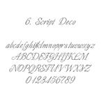 Gravure on the backside