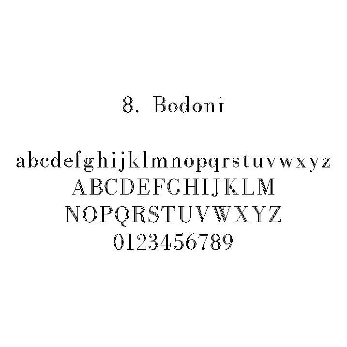 Gravure on the backside