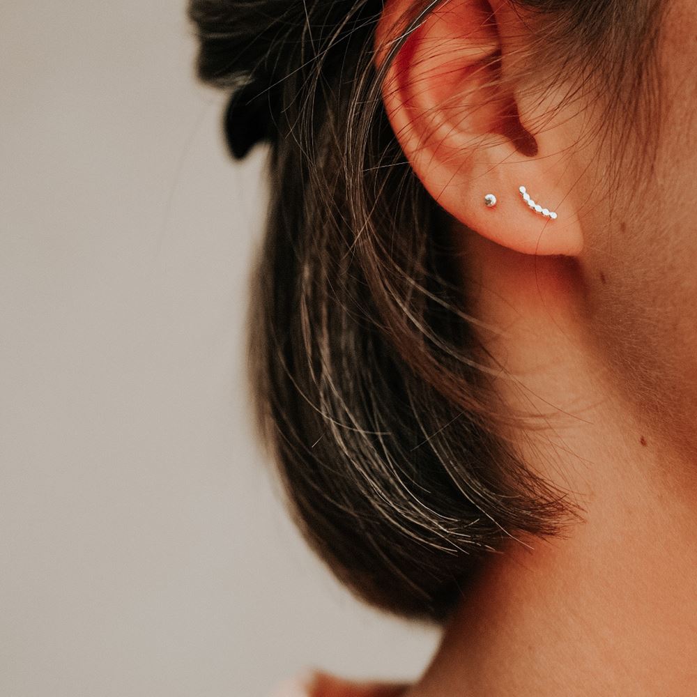 Earring Lila (gold plated)