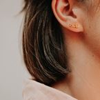 Earring Rose (gold plated)