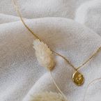Short necklace "Grandmother Willow" (18k gold)