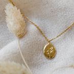 Short necklace "Grandmother Willow" (18k gold)