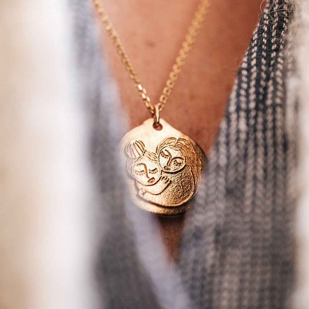 Necklace Soror (gold plated)