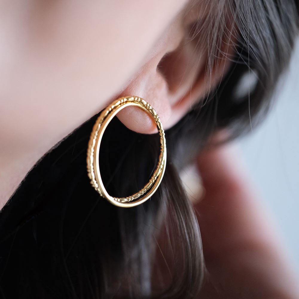 Earrings Marie-Lou (gold plated)