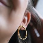 Earrings Marie-Lou (gold plated)