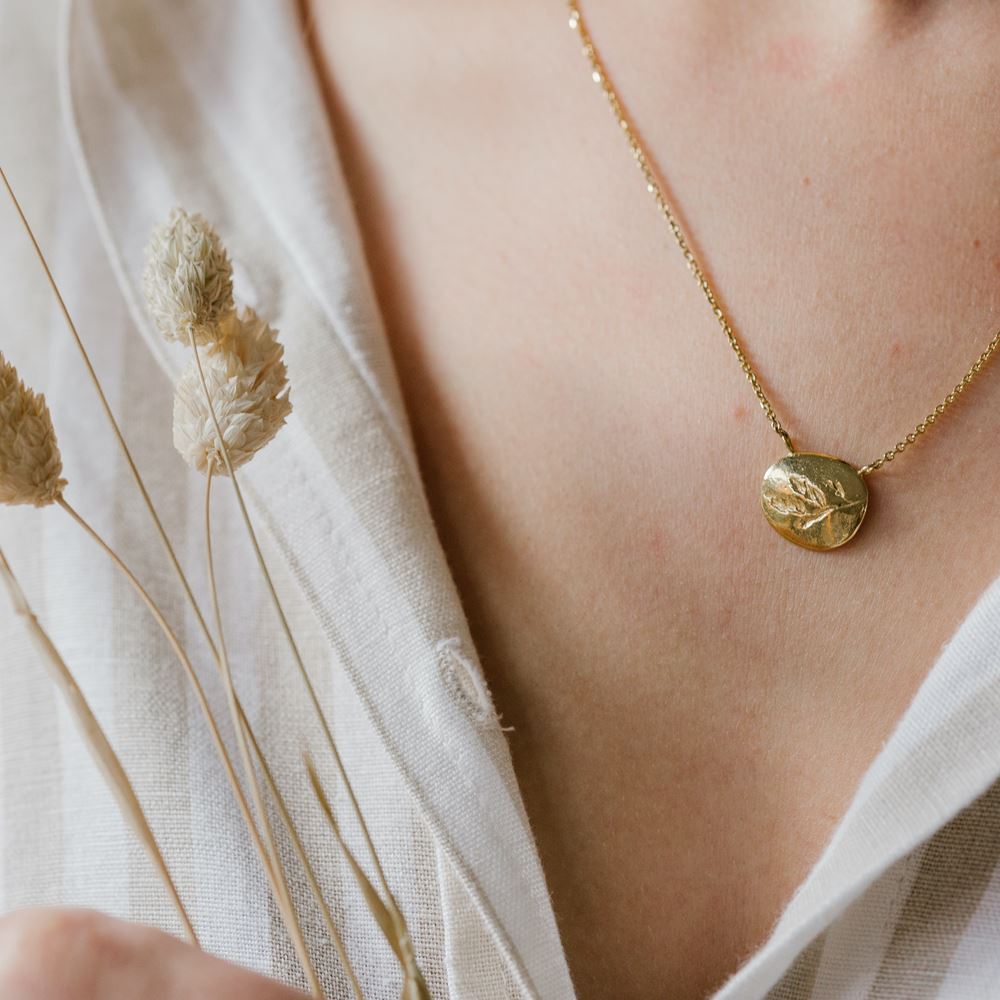 Midi necklace "Grandmother Willow" (gold plated)