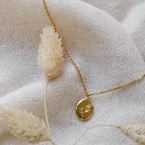 Short necklace "Grandmother Willow" (gold plated)