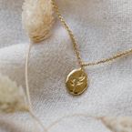 Short necklace "Grandmother Willow" (18k gold)