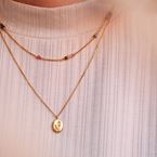 Short necklace "Grandmother Willow" (18k gold)