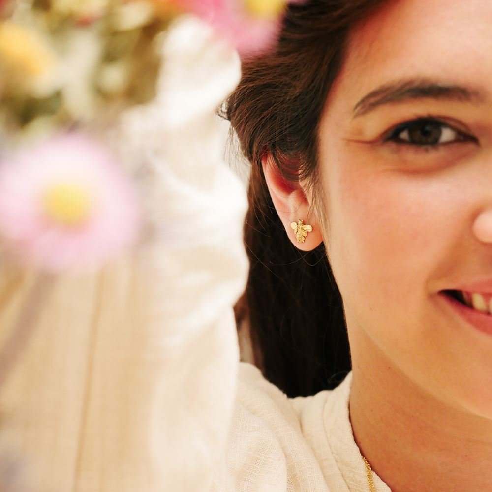 Studs Beekeeper (18k gold)