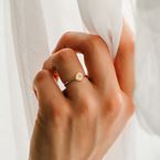 Ring Love letter n° 2 (gold plated)
