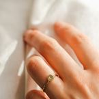 Ring Love letter n° 2 (gold plated)