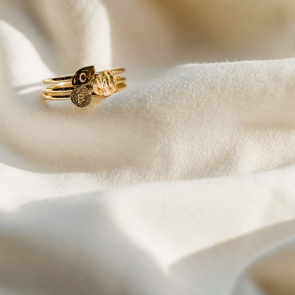 Ring Love letter n° 2 (gold plated)
