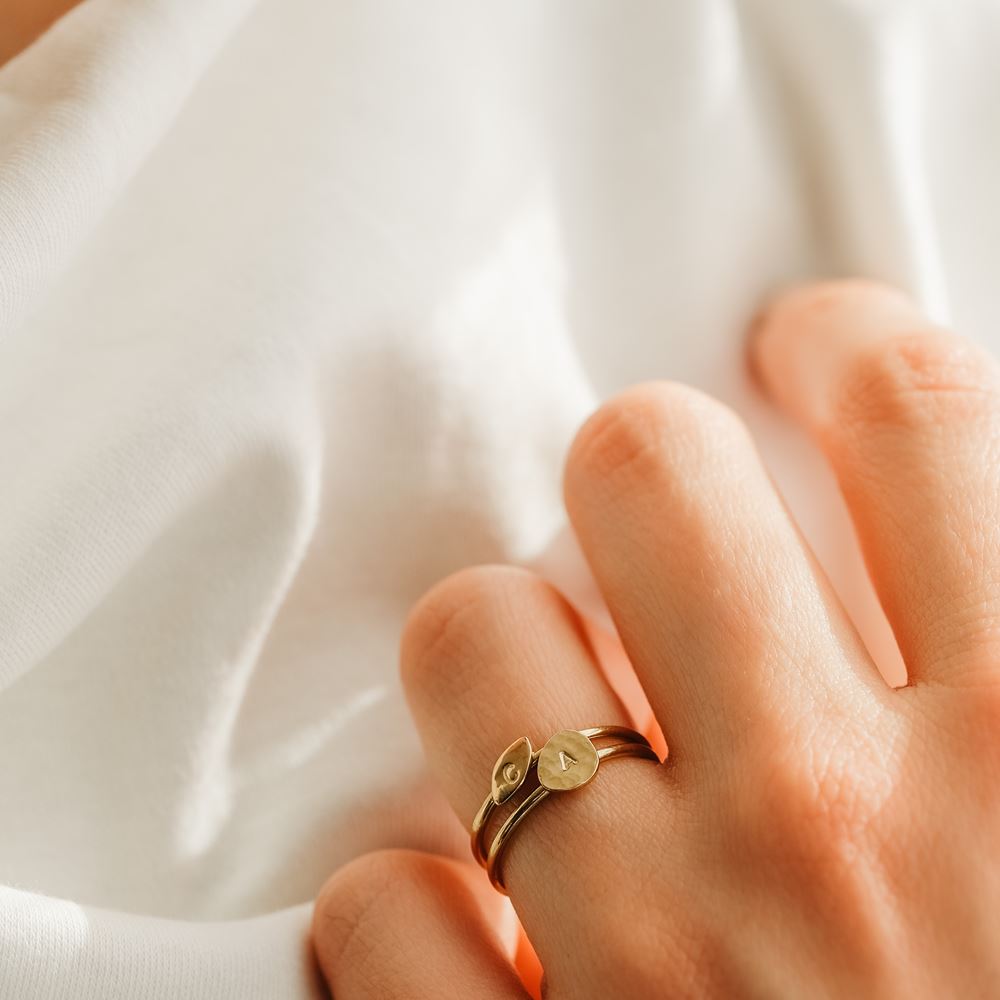 Ring Love letter n° 2 (gold plated)