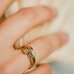 Ring Love letter n°3 (gold plated)