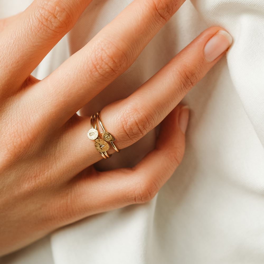 Ring Love letter n°3 (gold plated)