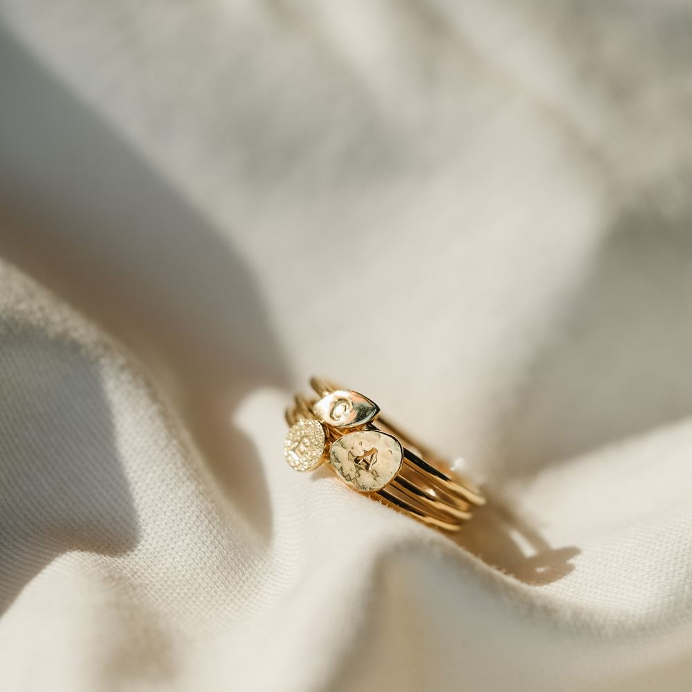 Ring Love letter n°3 (gold plated)