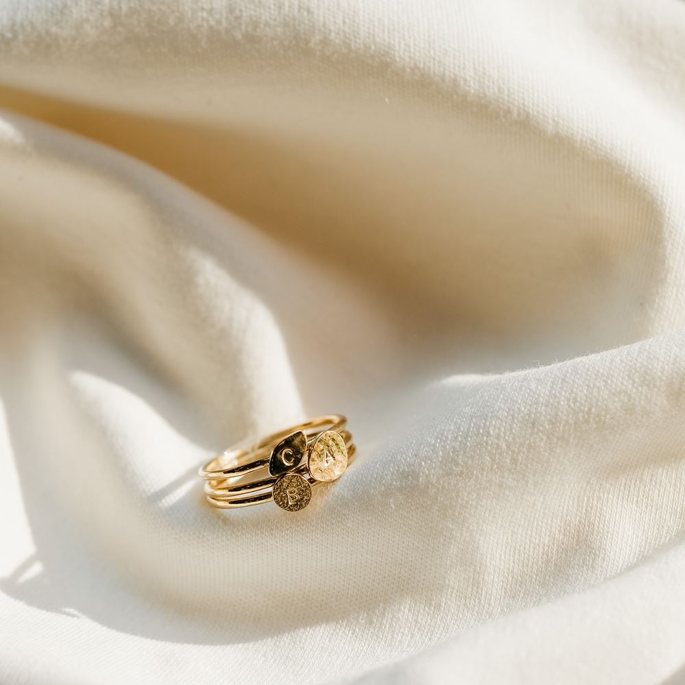 Ring Love letter n°3 (gold plated)