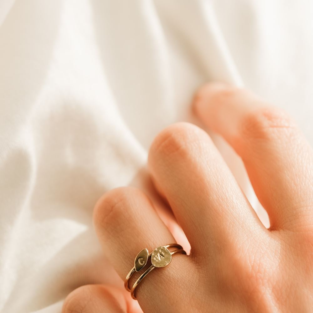 Ring Love letter n°3 (gold plated)