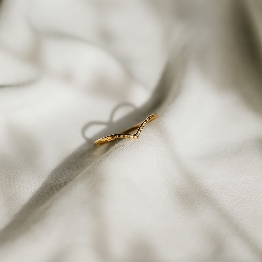 Ring Chevron "Fée Clochette" (18 ct gold)