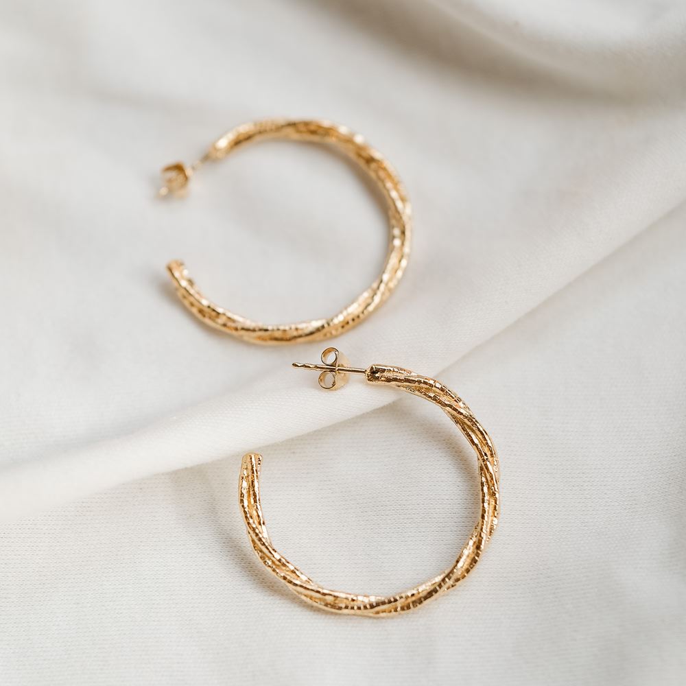 Earrings Najima (gold plated)