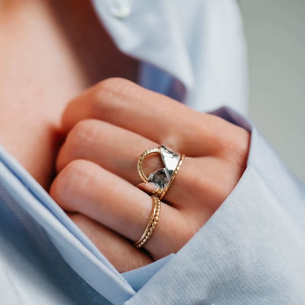 Ring Esperanza (silver 925 and 18k gold)