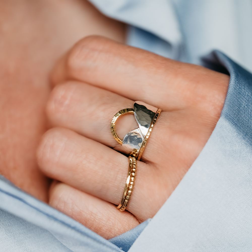 Ring Esperanza (silver 925 and 18k gold)