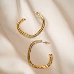 Big creoles Imani (gold plated)