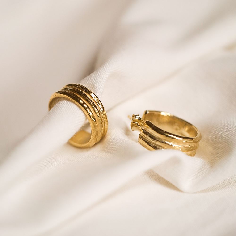 Creoles Salma (gold plated)