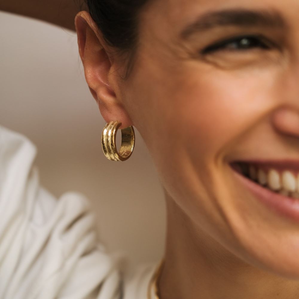 Creoles Salma (gold plated)