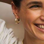 Creoles Salma (gold plated)