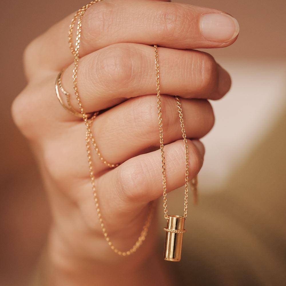 Necklace "The Messenger" (gold plated)