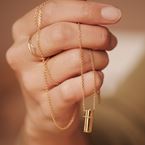 Necklace "The Messenger" (gold plated)