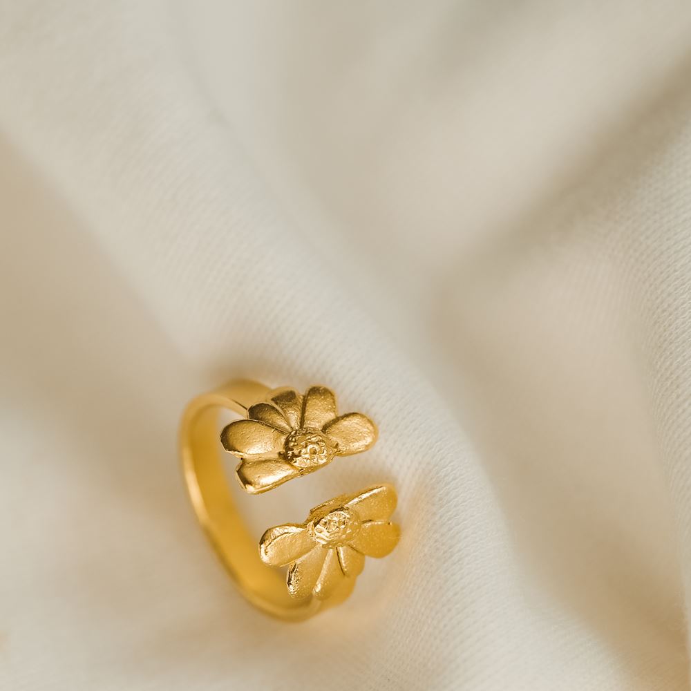 Ring Flora (verguld)