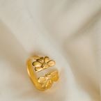Ring Flora (verguld)