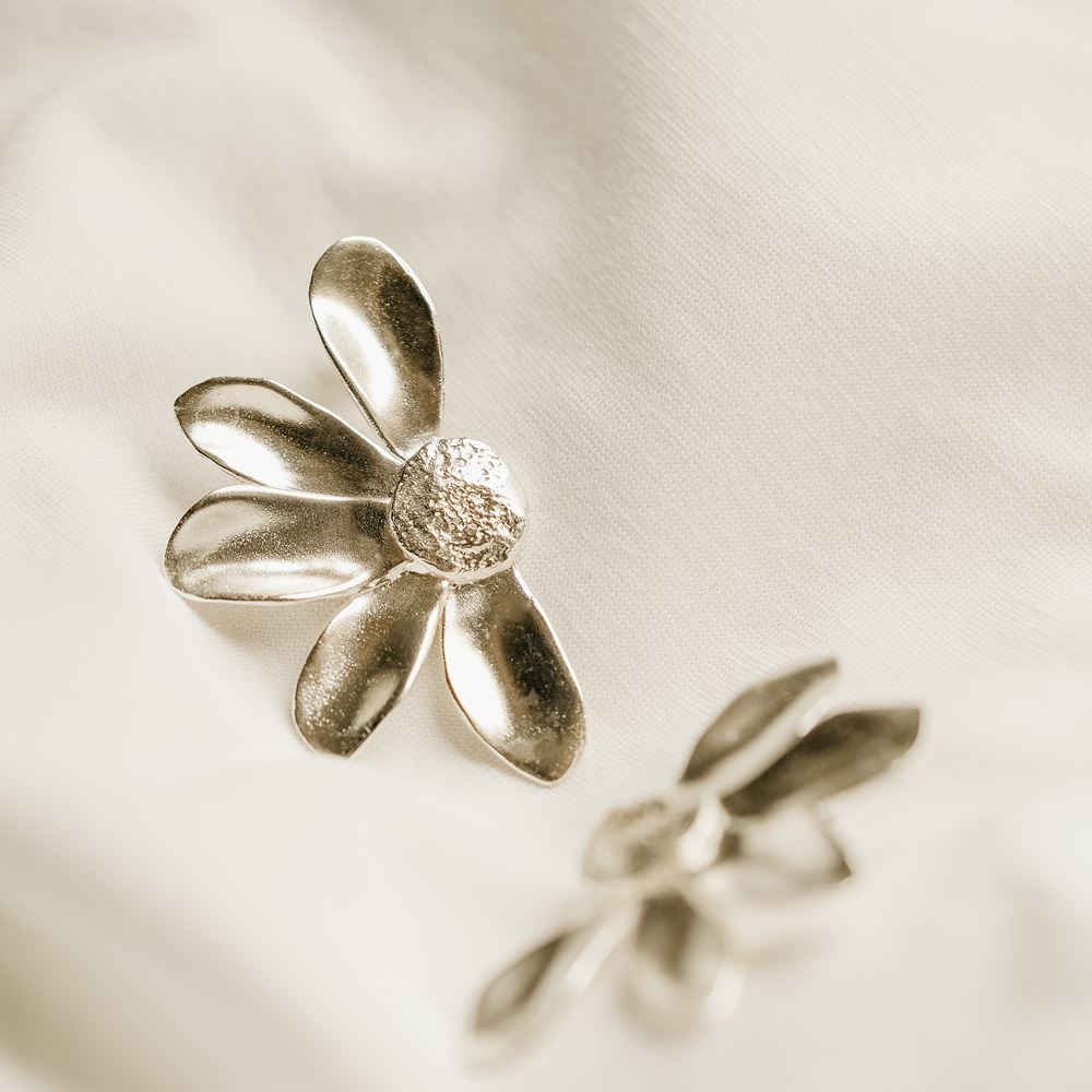 Boucles d'oreilles Capucine (argent 925)