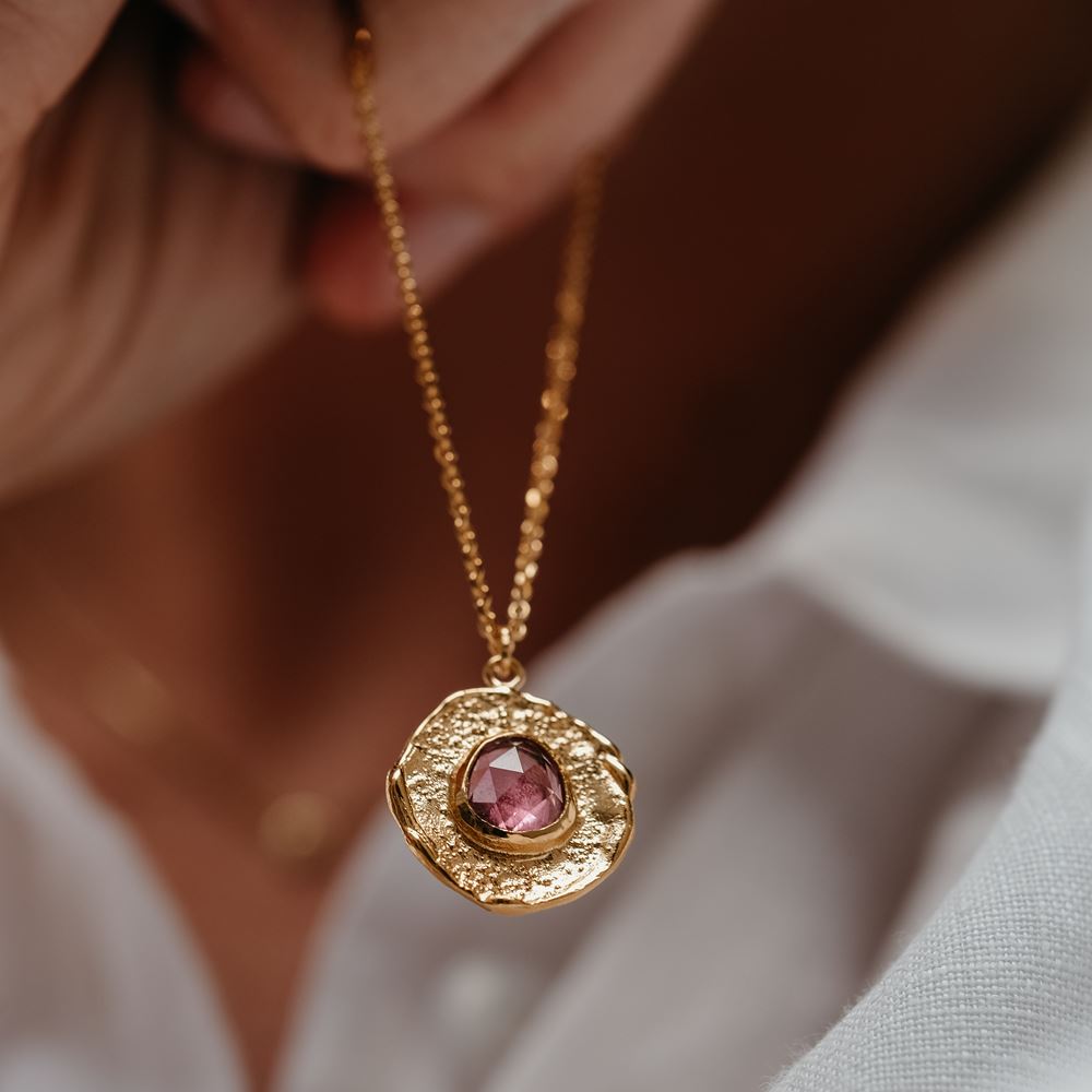 Halsketting Aura - Liefde (verguld)