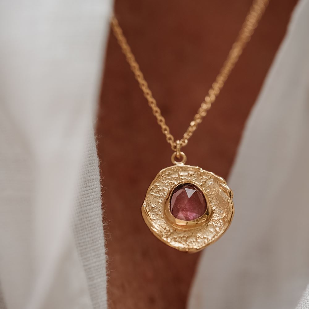 Halsketting Aura - Liefde (verguld)