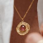 Halsketting Aura - Liefde (verguld)