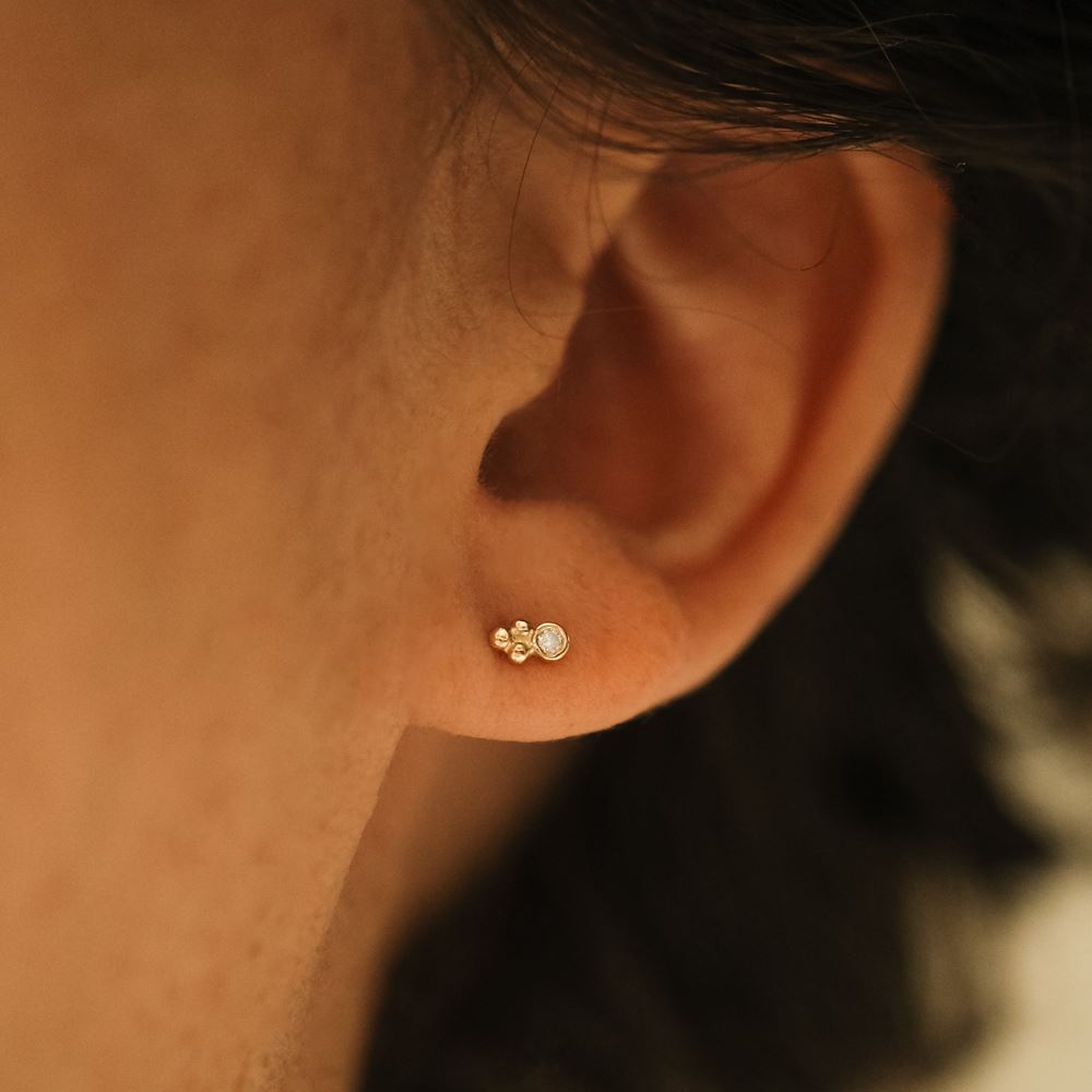 Boucle d'oreille Fée Ornella (or 18k)