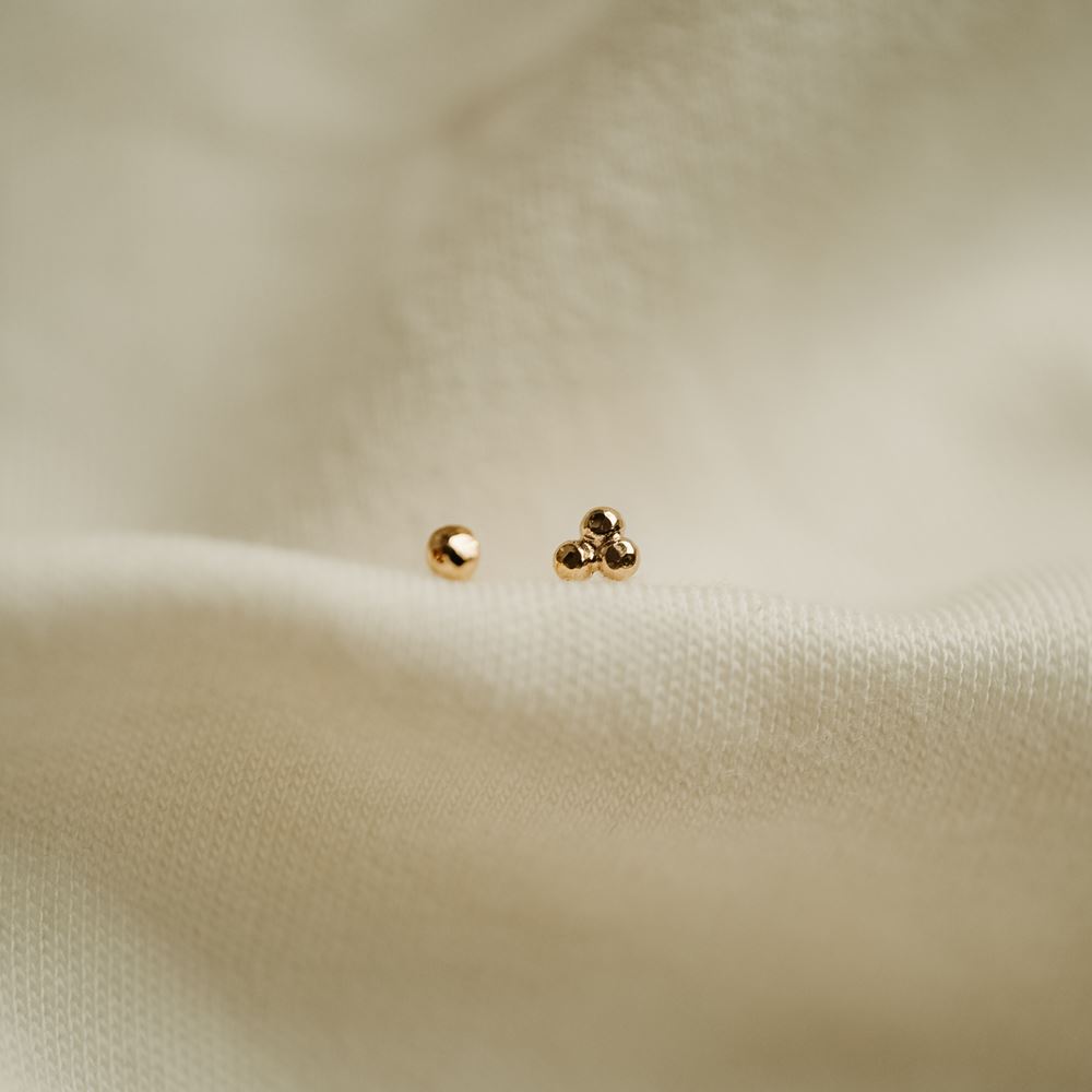 Boucle d’oreille Fée Rose (or 18k)