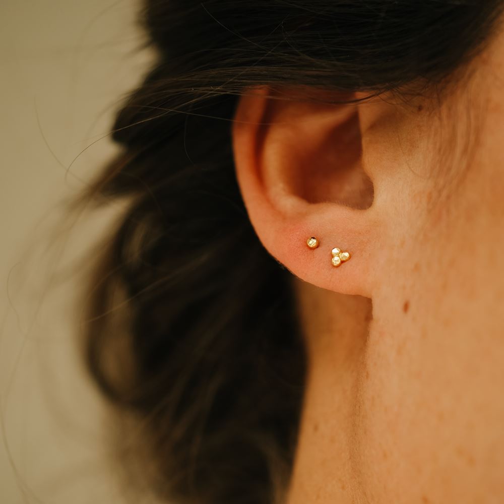 Boucle d’oreille Fée Jade (or 18k)