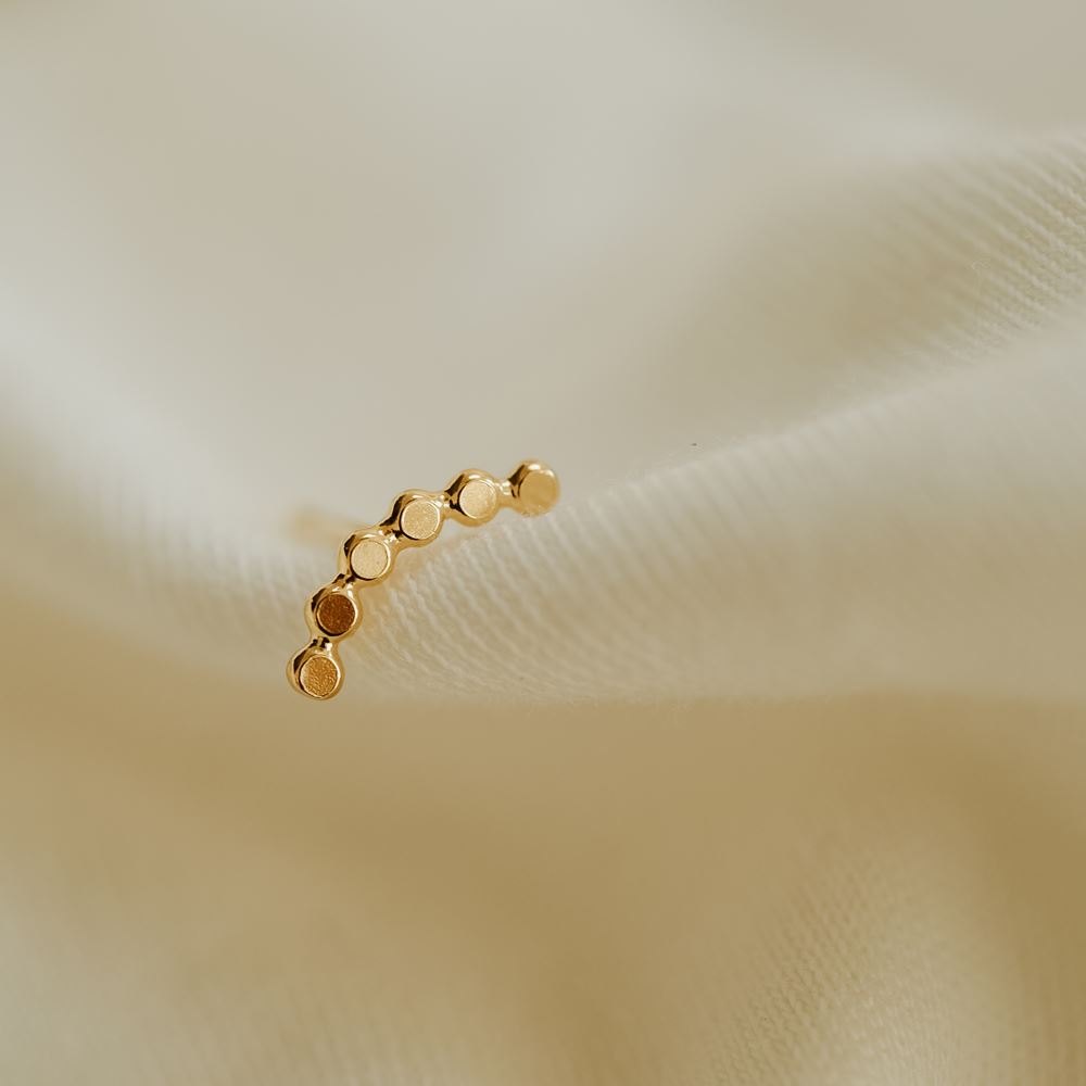 Oorring Fee Lila (18k goud)
