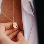 Collier "Tribu" - 3 pierres (or 18k)