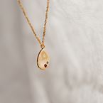 Collier "Tribu" - 2 pierres (or 18k)