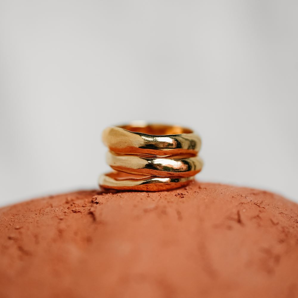Ring Totem n°3 (verguld)