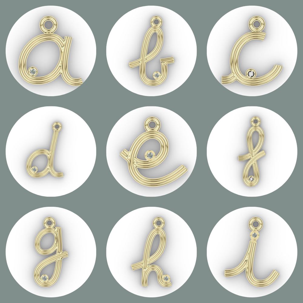 Hangertje "Alfabet" (zilver 925)