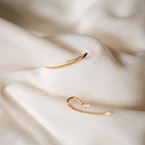 Boucles d'oreilles Fée Clochette (plaqué or)